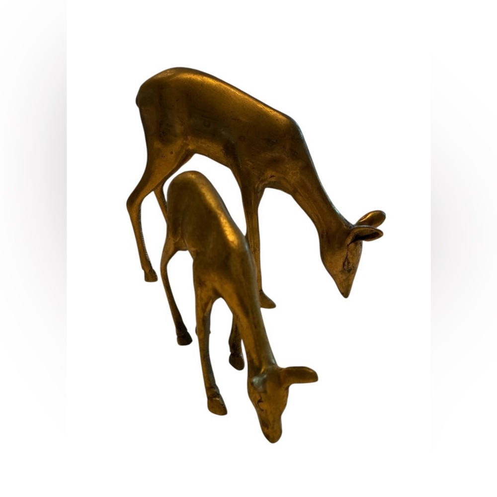 Elegant Gold Deer Sculptures